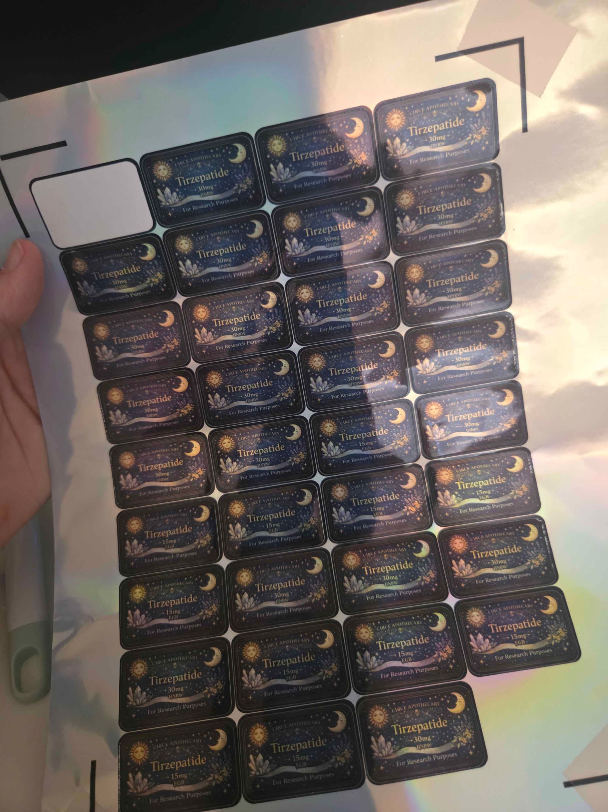 Label work sample 10